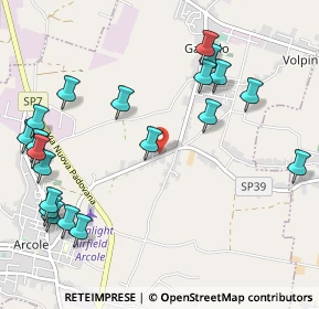 Mappa Via Crocette di Sopra, 37040 Arcole VR, Italia (1.2815)
