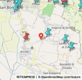 Mappa Via Crocette di Sopra, 37040 Arcole VR, Italia (3.48737)