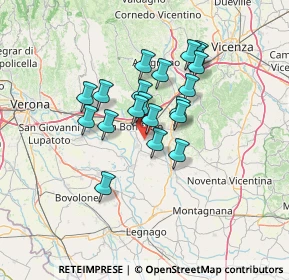 Mappa Via Crocette di Sopra, 37040 Arcole VR, Italia (10.528)
