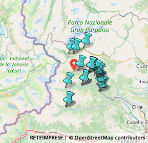 Mappa Corso Ciamarella, 10070 Groscavallo TO, Italia (9.185)