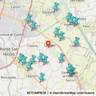 Mappa Via Ugo Foscolo, 35020 Saonara PD, Italia (2.4795)