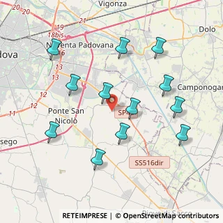 Mappa Via Ugo Foscolo, 35020 Saonara PD, Italia (4.07333)