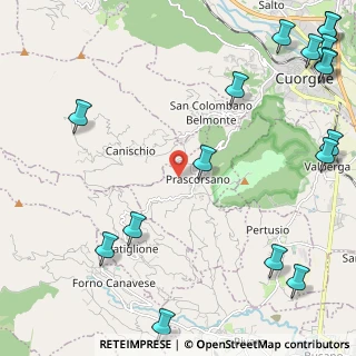 Mappa Via Cerialdo, 10080 Prascorsano TO, Italia (3.43765)