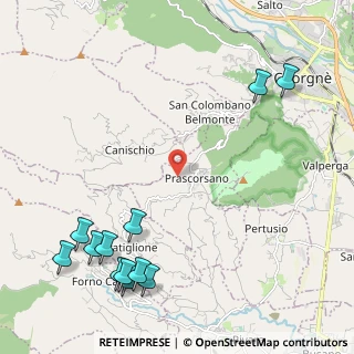 Mappa Via Cerialdo, 10080 Prascorsano TO, Italia (3.0025)