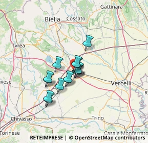 Mappa Via Vittorio Alfieri, 13048 Santhià VC, Italia (8.47786)