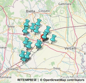 Mappa Via Vittorio Alfieri, 13048 Santhià VC, Italia (11.113)