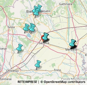 Mappa Via Vittorio Alfieri, 13048 Santhià VC, Italia (14.9435)