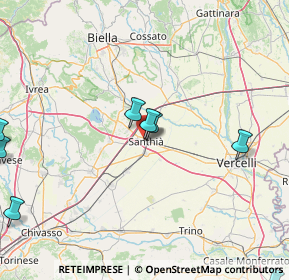 Mappa Via Vittorio Alfieri, 13048 Santhià VC, Italia (37.1055)