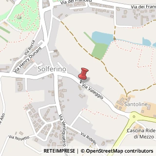 Mappa Via Valeggio, 3, 46040 Solferino, Mantova (Lombardia)
