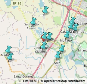 Mappa Via Giacomo Matteotti, 20080 Zibido San Giacomo MI, Italia (1.90786)