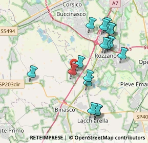 Mappa Via Giacomo Matteotti, 20080 Zibido San Giacomo MI, Italia (3.93647)