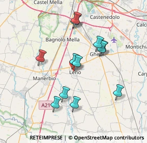 Mappa Via Cotichetta, 25024 Leno BS, Italia (6.75083)