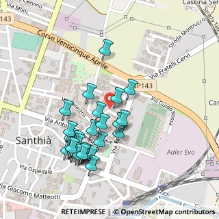 Mappa Via Fratelli Cervi, 13048 Santhià VC, Italia (0.22857)