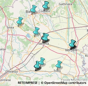 Mappa Via Fratelli Cervi, 13048 Santhià VC, Italia (15.778)