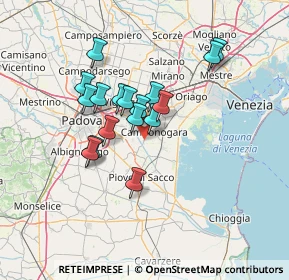 Mappa SP 12, 30030 Fossò VE, Italia (10.84765)