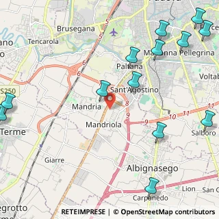 Mappa Via Battaglia, 35020 Albignasego PD, Italia (3.09231)