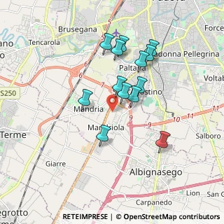 Mappa Via Battaglia, 35020 Albignasego PD, Italia (1.56385)