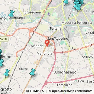 Mappa Via Battaglia, 35020 Albignasego PD, Italia (4.5015)