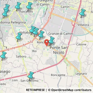 Mappa Via G. Parini, 35020 Ponte San Nicolò PD, Italia (3.05333)
