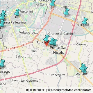 Mappa Via G. Parini, 35020 Ponte San Nicolò PD, Italia (3.787)