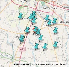 Mappa Via Tintoretto, 25024 Leno BS, Italia (6.35526)