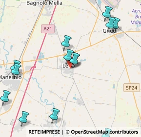 Mappa Via Albini, 25024 Leno BS, Italia (5.71063)