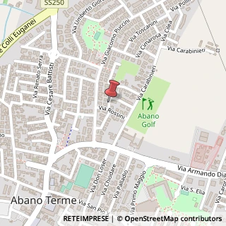 Mappa Via Colli Euganei, 7, 35031 Abano Terme, Padova (Veneto)