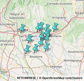 Mappa Via Sandellara, 37059 Zevio VR, Italia (7.86786)