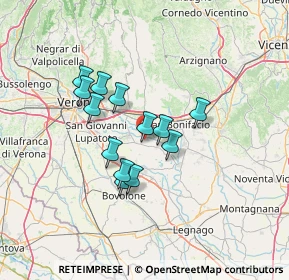 Mappa Via Sandellara, 37059 Zevio VR, Italia (10.57538)