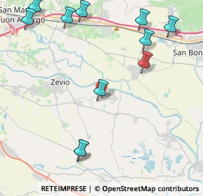 Mappa Via Sandellara, 37059 Zevio VR, Italia (5.43636)