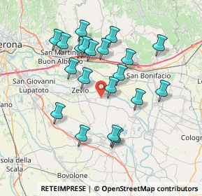 Mappa Via Sandellara, 37059 Zevio VR, Italia (6.8615)