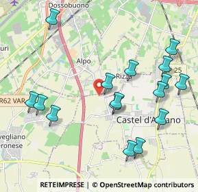 Mappa Strada del Chiodo, 37060 Castel d'Azzano VR, Italia (2.2475)