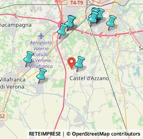 Mappa Strada del Chiodo, 37060 Castel d'Azzano VR, Italia (4.49417)