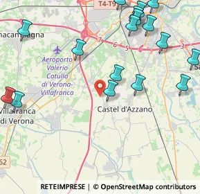 Mappa Strada del Chiodo, 37060 Castel d'Azzano VR, Italia (5.9895)