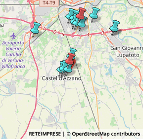 Mappa Via Marmolada, 37060 Castel d'Azzano VR, Italia (3.72938)