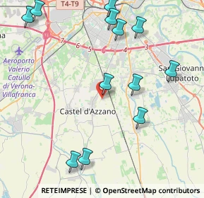 Mappa Via Marmolada, 37060 Castel d'Azzano VR, Italia (4.97917)