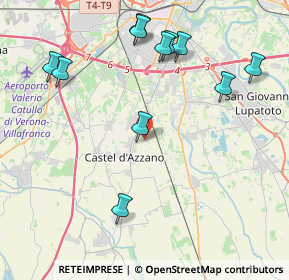 Mappa Via Marmolada, 37060 Castel d'Azzano VR, Italia (4.59818)