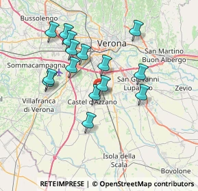 Mappa Via Marmolada, 37060 Castel d'Azzano VR, Italia (6.584)