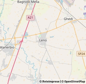 Mappa 25024 Leno BS, Italia (6.366)