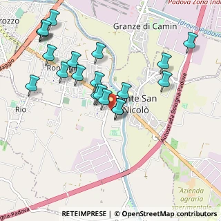 Mappa Piazzale Altiero Spinelli, 35020 Ponte San Nicolò PD, Italia (1.034)