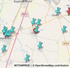 Mappa Via Matteotti G., 25024 Leno BS, Italia (6.037)