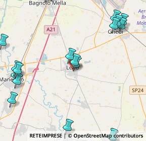 Mappa Via Matteotti G., 25024 Leno BS, Italia (6.0895)