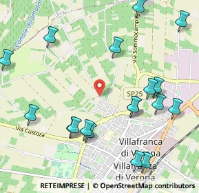 Mappa Via dei Colli, 37069 Villafranca di Verona VR, Italia (1.25333)