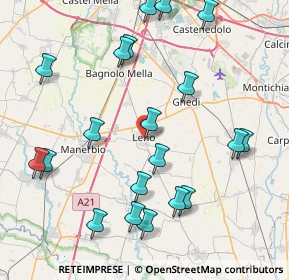 Mappa Via Quattro Novembre, 25024 Leno BS, Italia (9.3015)