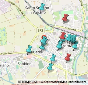 Mappa Via F. Meneghezzi, 26013 Crema CR, Italia (0.9665)