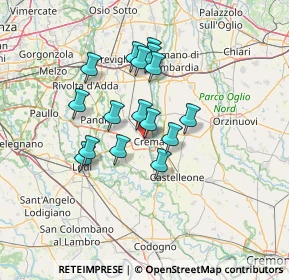 Mappa Via F. Meneghezzi, 26013 Crema CR, Italia (10.93563)