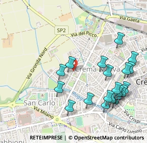 Mappa Via F. Meneghezzi, 26013 Crema CR, Italia (0.578)