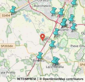 Mappa Via G. Puccini, 20058 Zibido San Giacomo MI, Italia (4.93462)