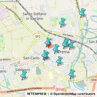 Mappa Piazza Fulcheria, 26013 Crema CR, Italia (0.94667)