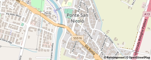 Mappa Ponte San Nicolò